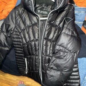 Guess Charcoal Quilted Jacket